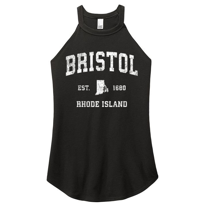 Bristol Rhode Island Ri Vintage Sports Women's Perfect Tri Rocker Tank