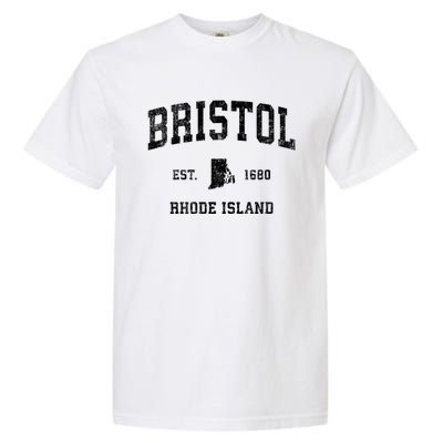 Bristol Rhode Island Ri Vintage Sports Garment-Dyed Heavyweight T-Shirt