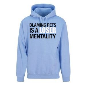 Blaming Refs Is A Loser Mentality Funny Unisex Surf Hoodie