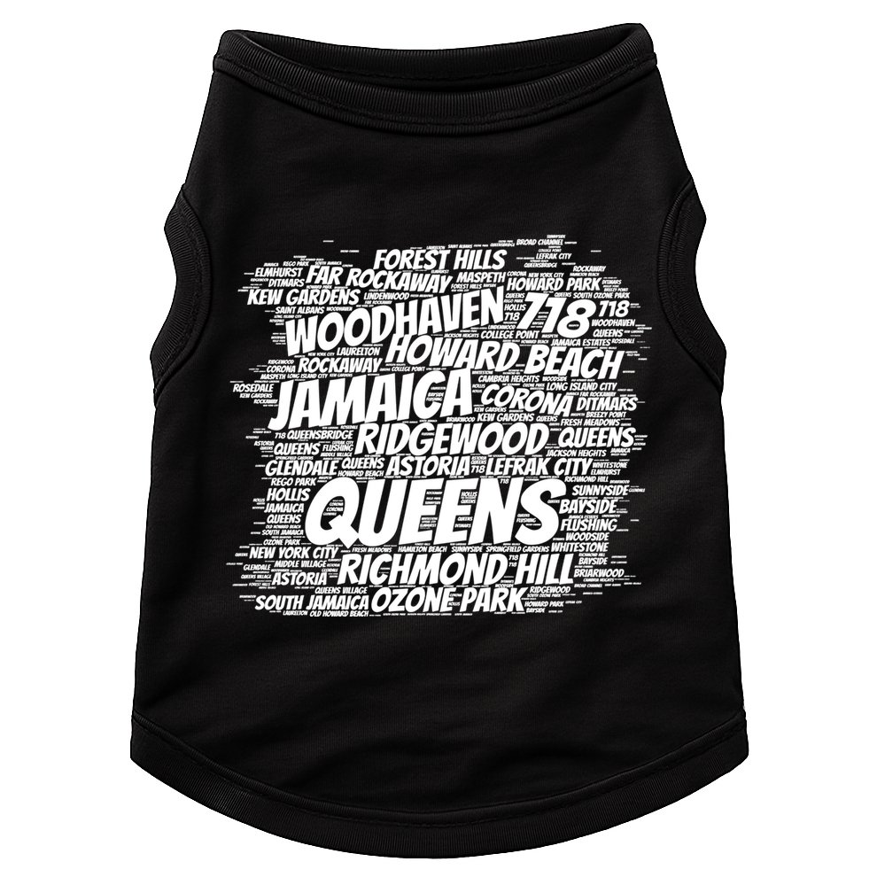Born Raised In Queens Borough New York City Doggie Tank