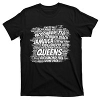 Born Raised In Queens Borough New York City T-Shirt