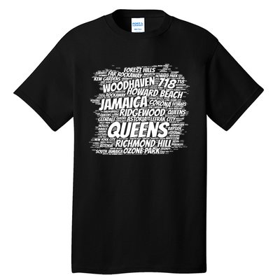 Born Raised In Queens Borough New York City Tall T-Shirt