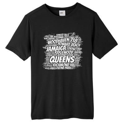 Born Raised In Queens Borough New York City Tall Fusion ChromaSoft Performance T-Shirt