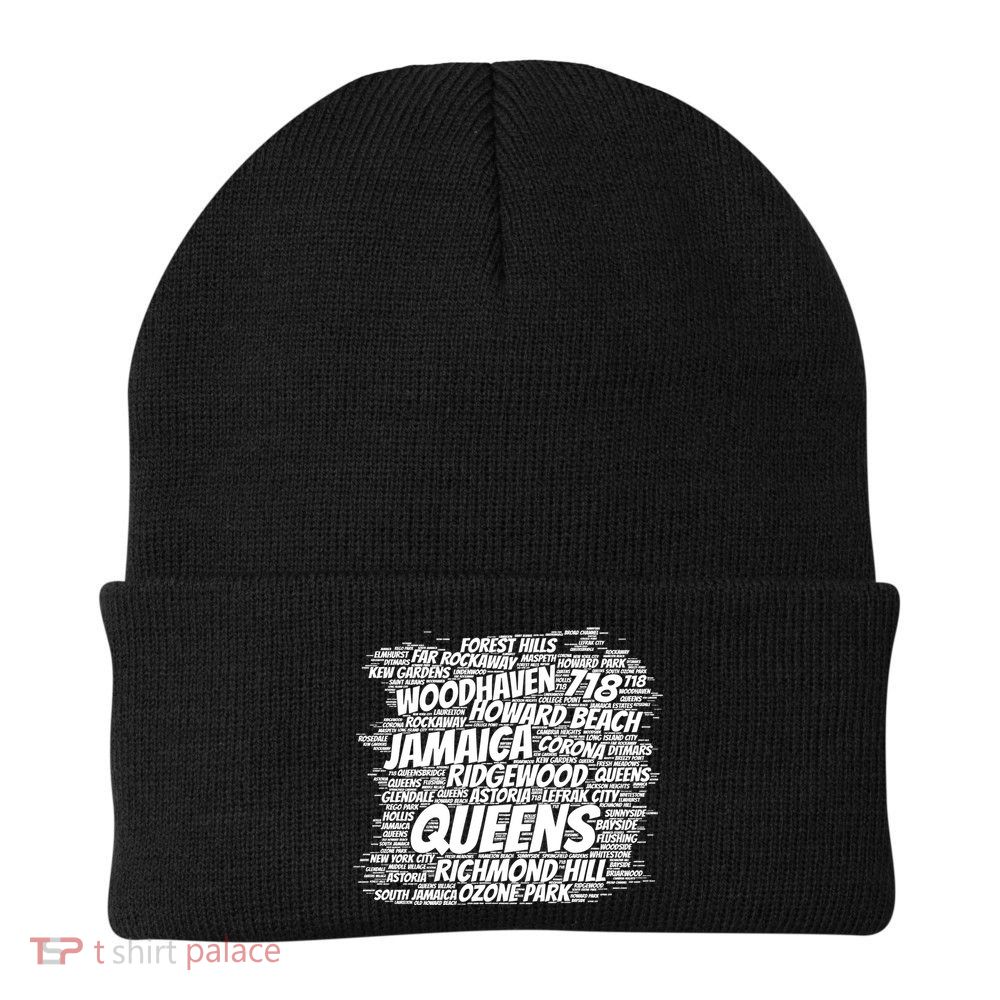 Born Raised In Queens Borough New York City Beanie