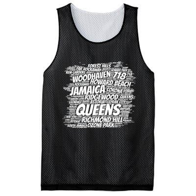 Born Raised In Queens Borough New York City Mesh Reversible Basketball Jersey Tank
