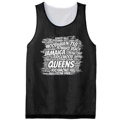 Born Raised In Queens Borough New York City Mesh Reversible Basketball Jersey Tank