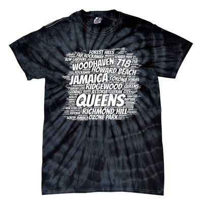 Born Raised In Queens Borough New York City Tie-Dye T-Shirt