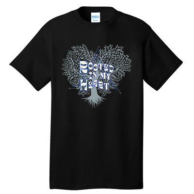 Blue Rooted In My Heart Tall T-Shirt