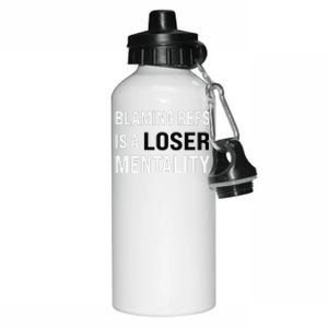 Blaming Refs Is A Loser Mentality Funny Saying Aluminum Water Bottle