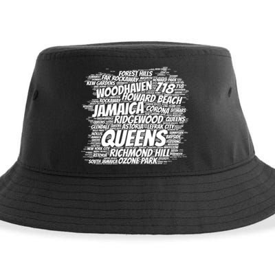 Born Raised In Queens Borough New York City Sustainable Bucket Hat