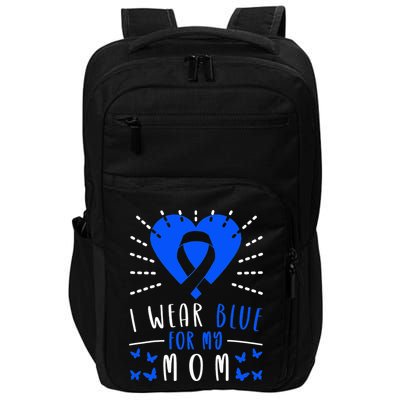 Blue Ribbon I Wear Blue For My Mom Impact Tech Backpack