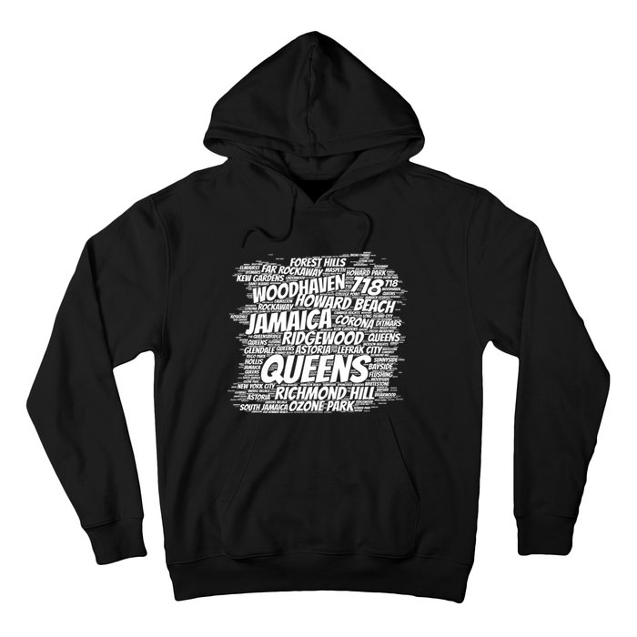 Born Raised In Queens Borough New York City Gift Hoodie