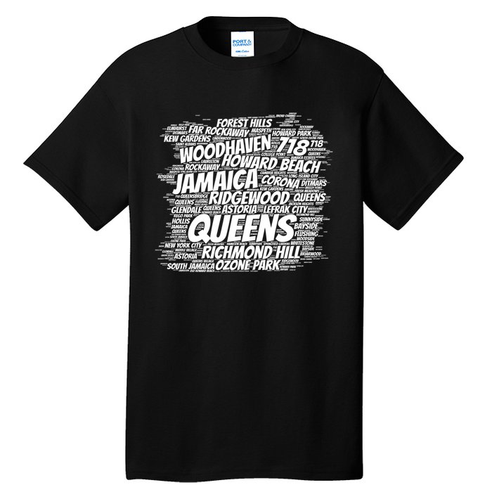 Born Raised In Queens Borough New York City Gift Tall T-Shirt