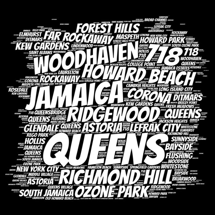 Born Raised In Queens Borough New York City Gift Premium T-Shirt
