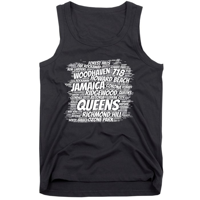 Born Raised In Queens Borough New York City Gift Tank Top