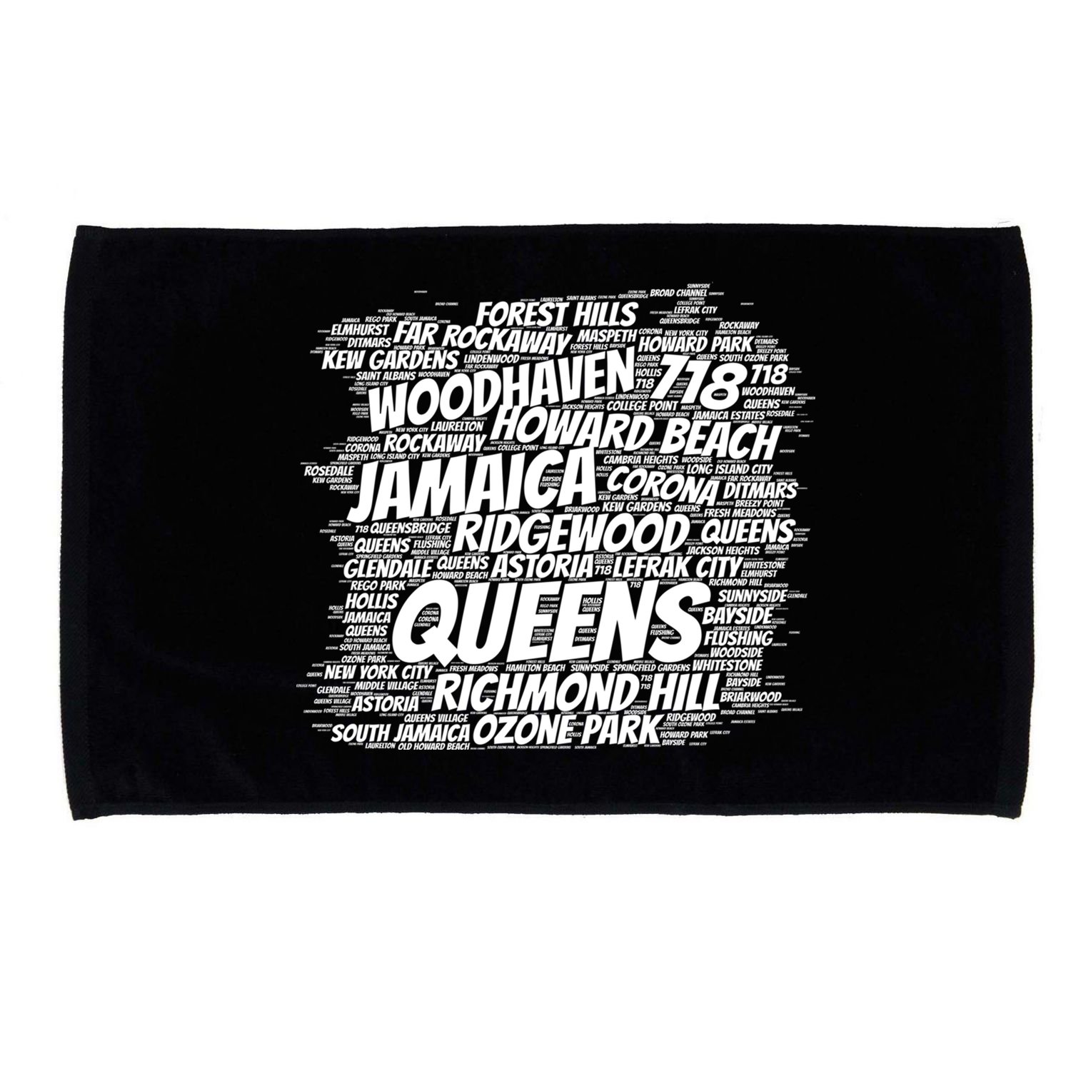 Born Raised In Queens Borough New York City Gift Microfiber Hand Towel