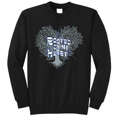 Blue Rooted in my Heart Tall Sweatshirt