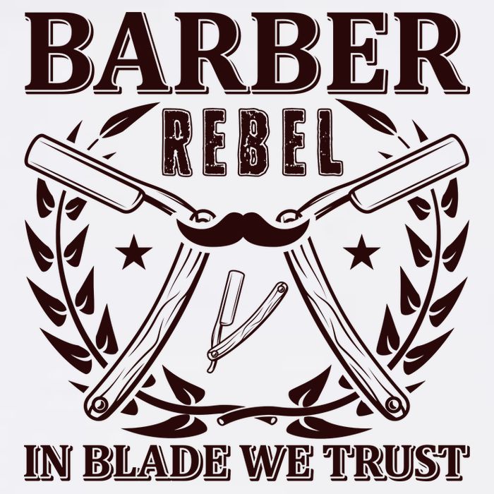 Barber Rebel In Blade We Trust Cooling Performance Crew T-Shirt