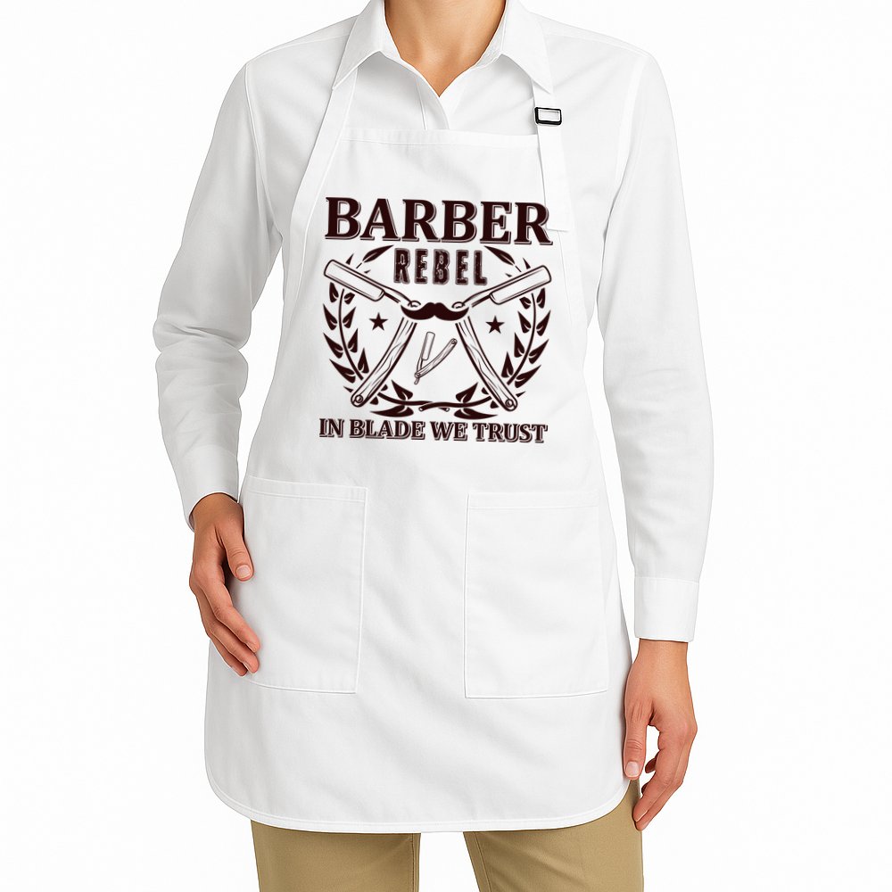 Barber Rebel In Blade We Trust Apron