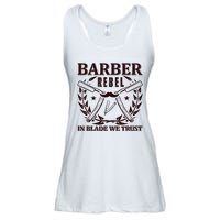 Barber Rebel In Blade We Trust Ladies Essential Flowy Tank