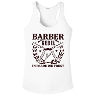 Barber Rebel In Blade We Trust Ladies PosiCharge Competitor Racerback Tank