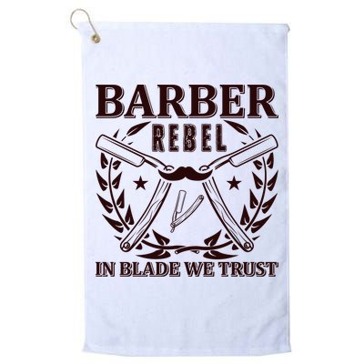 Barber Rebel In Blade We Trust Golf Towel