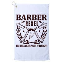 Barber Rebel In Blade We Trust Golf Towel