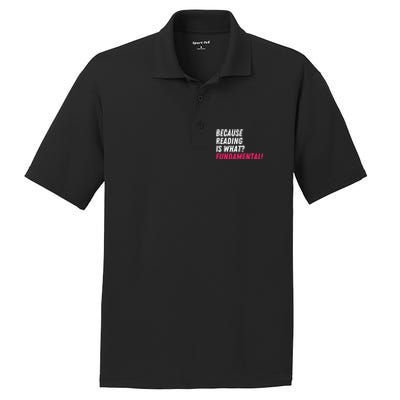 Because Reading Is What Fundatal Drag Race Drag Queen Meaningful Gift PosiCharge RacerMesh Polo