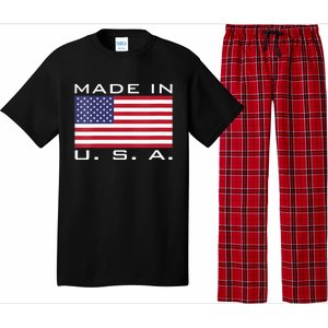 BORN & RAISED IN USA FLAG AMERICAN MADE BRED AMERICA Pajama Set