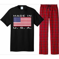 BORN & RAISED IN USA FLAG AMERICAN MADE BRED AMERICA Pajama Set