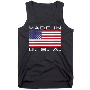 BORN & RAISED IN USA FLAG AMERICAN MADE BRED AMERICA Tank Top