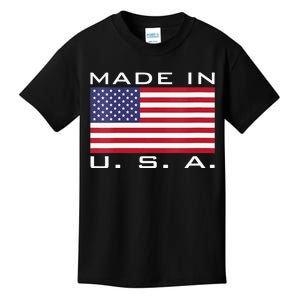 BORN & RAISED IN USA FLAG AMERICAN MADE BRED AMERICA Kids T-Shirt