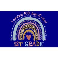 Boho Rainbow I Survived 100 Days Of 1st Grade School Student Funny Gift Bumper Sticker