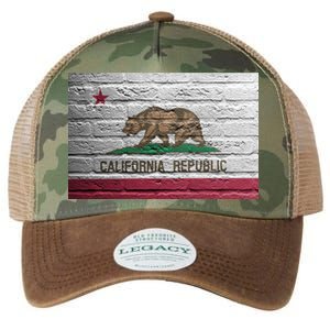 Brick California Republic Bear Flag Legacy Tie Dye Trucker Hat