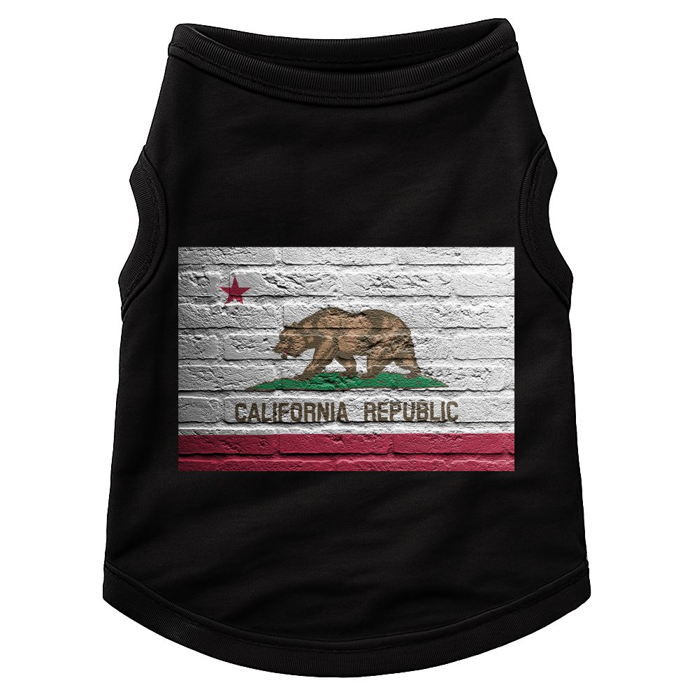 Brick California Republic Bear Flag Doggie Tank