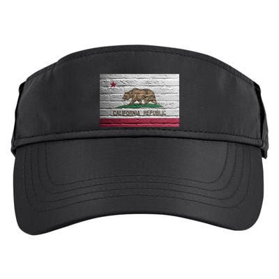 Brick California Republic Bear Flag Adult Drive Performance Visor