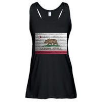 Brick California Republic Bear Flag Ladies Essential Flowy Tank