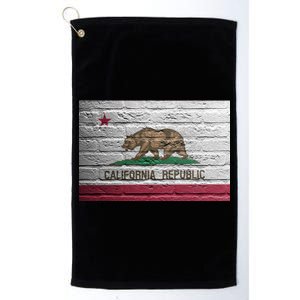 Brick California Republic Bear Flag Platinum Collection Golf Towel