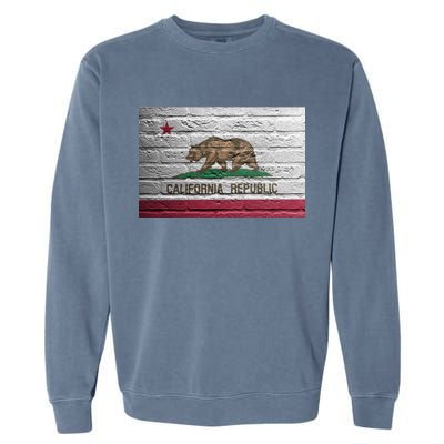 Brick California Republic Bear Flag Garment-Dyed Sweatshirt