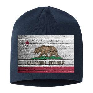 Brick California Republic Bear Flag Sustainable Beanie