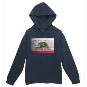 Brick California Republic Bear Flag Urban Pullover Hoodie