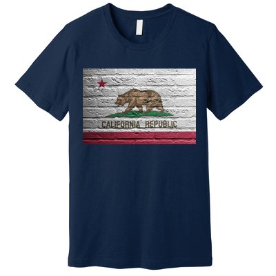 Brick California Republic Bear Flag Premium T-Shirt