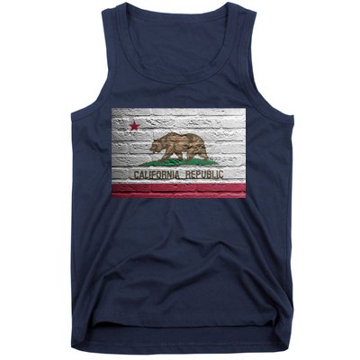 Brick California Republic Bear Flag Tank Top