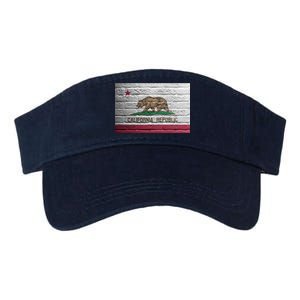 Brick California Republic Bear Flag Valucap Bio-Washed Visor