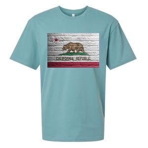 Brick California Republic Bear Flag Sueded Cloud Jersey T-Shirt