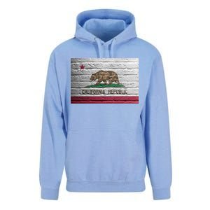 Brick California Republic Bear Flag Unisex Surf Hoodie