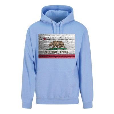 Brick California Republic Bear Flag Unisex Surf Hoodie