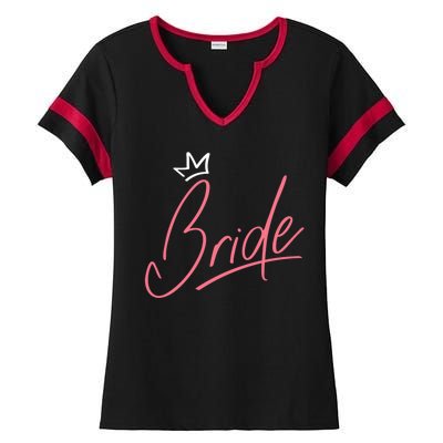 Bride Crown Ladies Halftime Notch Neck Tee