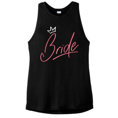 Bride Crown Ladies PosiCharge Tri-Blend Wicking Tank