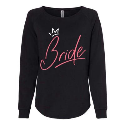 Bride Crown Womens California Wash Sweatshirt